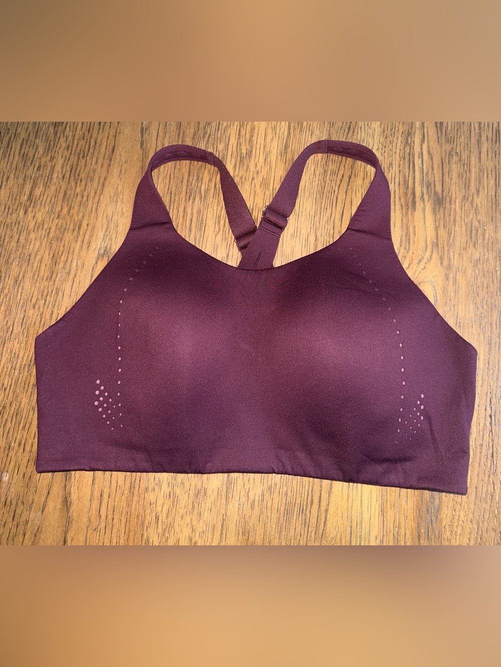 lululemon athletica Seamless Racerback Sports Bra - Burgundy Plum